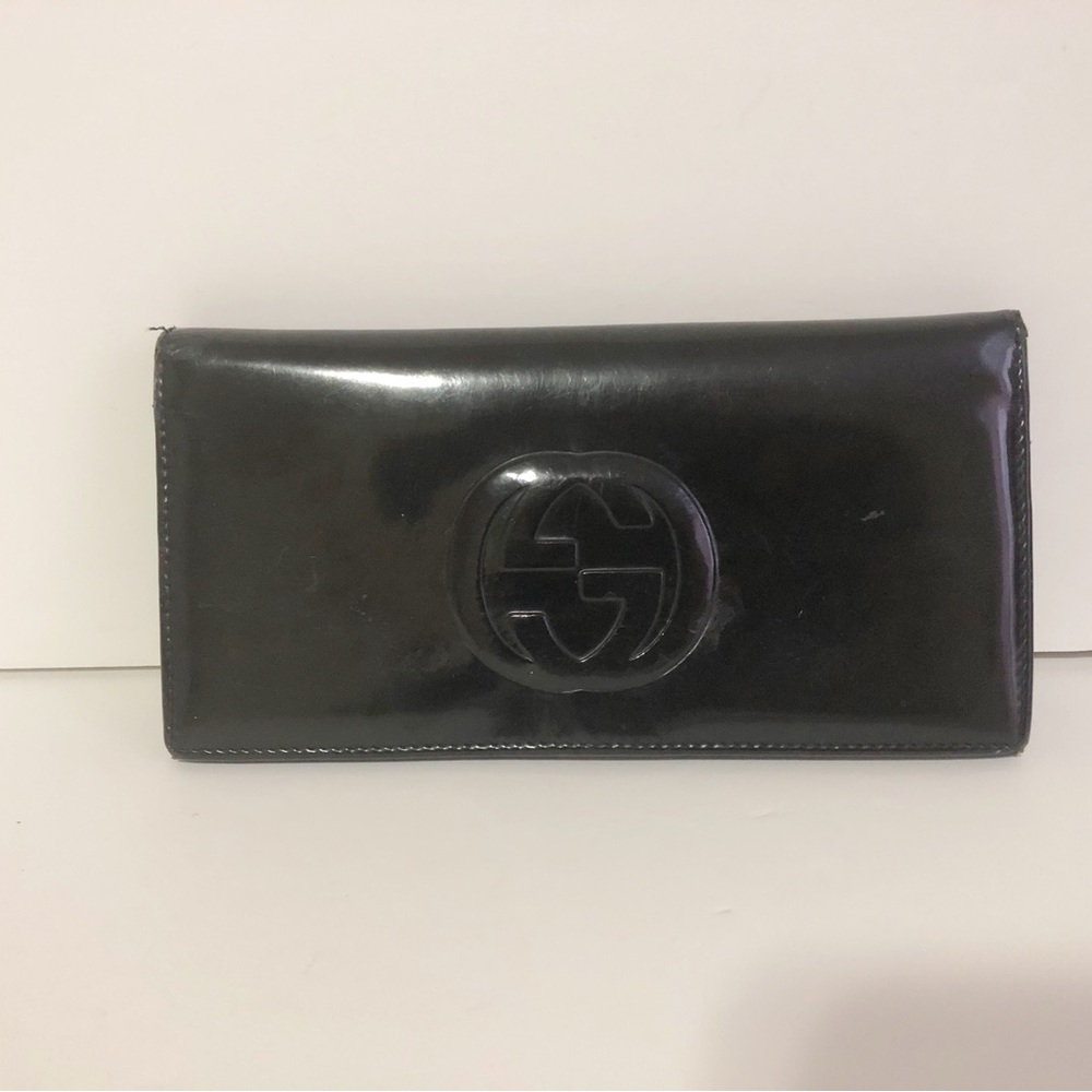 Authentic Gucci Patent Leather Bifold Wallet